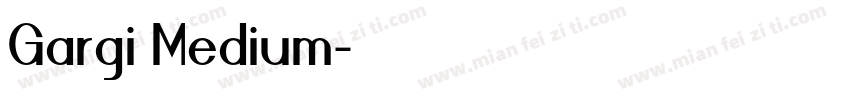 Gargi Medium字体转换